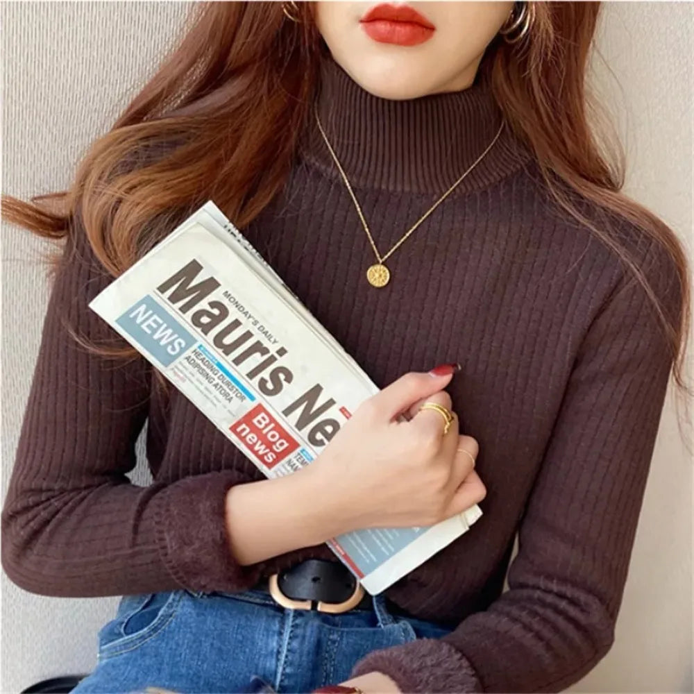 Women's Turtleneck Sweater Winter Bottoming Shirt